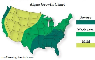 Algae Growth Chart USA